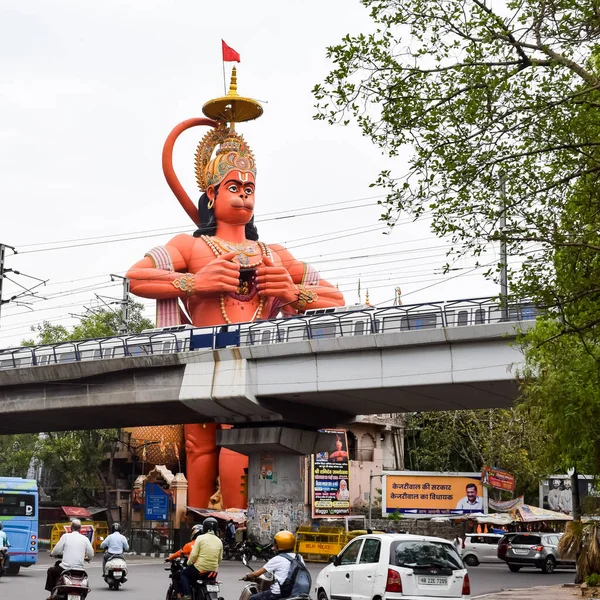 Νέο Δελχί Ινδία Ιουνίου 2022 Μεγάλο Άγαλμα Του Κυρίου Hanuman — Φωτογραφία Αρχείου