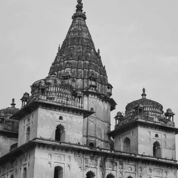 Vue Matin Des Cénotaphes Royaux Chhatris Orchha Madhya Pradesh Inde — Photo