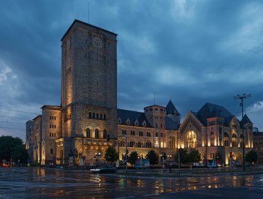 Imperial castle poznan adlı gece manzarası