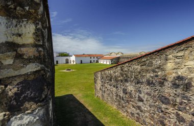 Cabedelo, 11 Mayıs 2005 'te Joao Pessoa, Paraiba, Brezilya' nın yanında. Santa Catarina Kalesi.