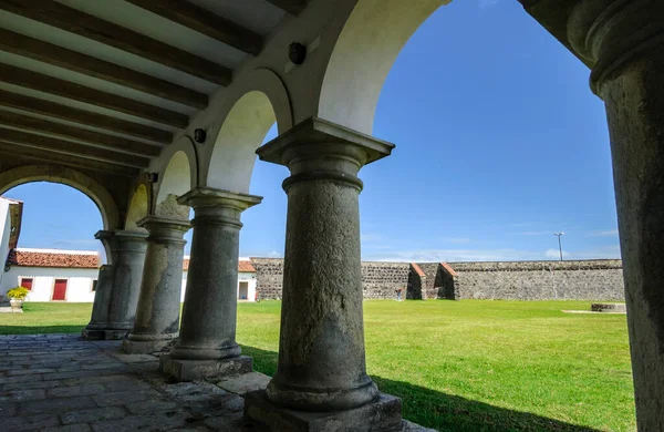 stock image Cabedelo, next to Joao Pessoa, Paraiba, Brazil on May 11, 2005. Fortress of Santa Catarina.