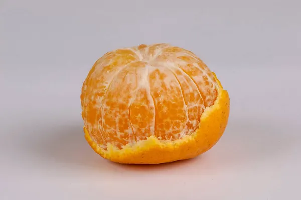 Tangerines Фрукты Белом Фоне Агробизнес Бразилии — стоковое фото
