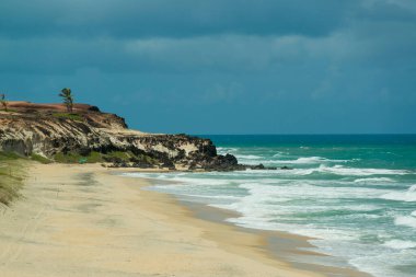 Minas plajı, Tibau do Sul, Pipa ve Natal plajı yakınlarında, Rio Grande do Norte eyaleti, 27 Ocak 2021.
