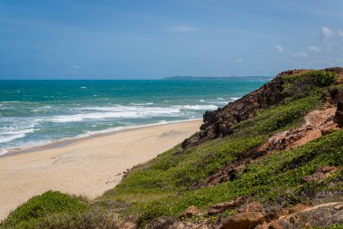 Minas plajı, Tibau do Sul, Pipa ve Natal plajı yakınlarında, Rio Grande do Norte eyaleti, 27 Ocak 2021.