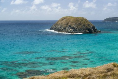Fernando de Noronha Adası, Pernambuco, Brezilya, 14 Aralık 2021. Dul Tepe Adası.