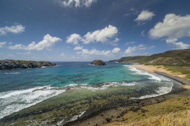 Fernando de Noronha Adası, Pernambuco, Brezilya, 14 Aralık 2021. Aslan sahili..