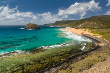 Fernando de Noronha Adası, Pernambuco, Brezilya, 14 Aralık 2021. Aslan sahili..
