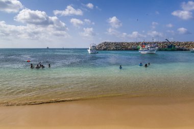 Fernando de Noronha Adası Plajı, Pernambuco, Brezilya, 14 Aralık 2021. Porto Sahili.