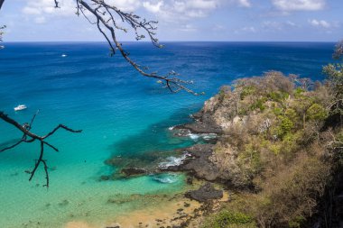 Fernando de Noronha, Sancho Körfezi Sahili, Pernambuco, Brezilya 14 Aralık 2021.