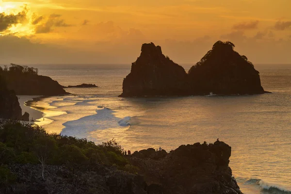 Fernando Noronha Island Pernambuco Brasil Pada Desember 2021 Matahari Terbenam — Stok Foto