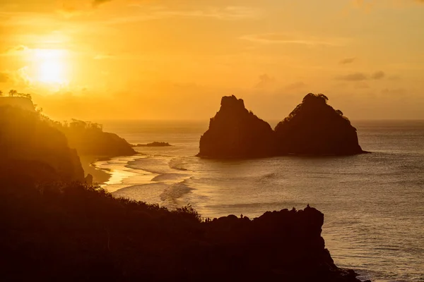 Fernando Noronha Island Pernambuco Brasil Pada Desember 2021 Matahari Terbenam — Stok Foto