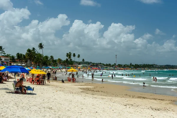 Pantai Gaibu Cabo Santo Agostinho Dekat Recife Pernambuco Brasil Pada — Stok Foto