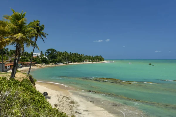 Japaratinga Beach Alagoas Brasilien Februar 2022 Nordostbrasilien lizenzfreie Stockfotos