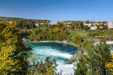 Rhine Falls veya Rheinfall, 21 Ekim 2012 'de İsviçre' nin Schaffhausen kentinde kurulmuş en büyük şelaledir..