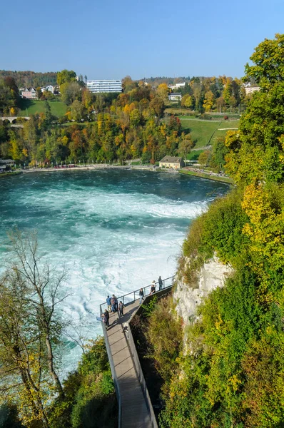 Rhine Falls Rheinfall Largest Waterfall Europe Schaffhausen Switzerland October 2012 — Stok Foto