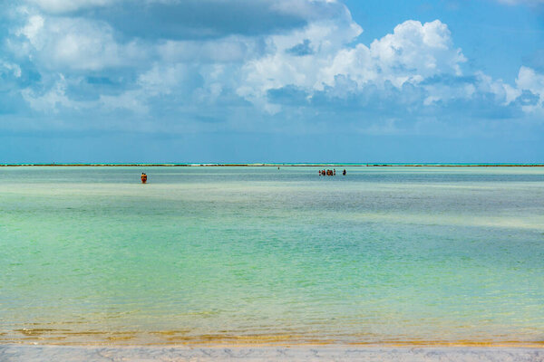 Antunes beach, Maragogi, Alagoas, Brazil on April 8, 2019. — Stock Image Antunes Beach Maragogi Alagoas Brazil April 2019 Stock Photo