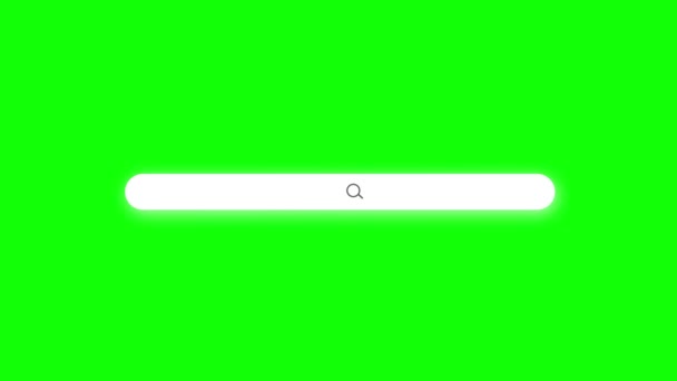 Search Bar Blank Animated Chroma Key Background Высококачественный Footage — стоковое видео