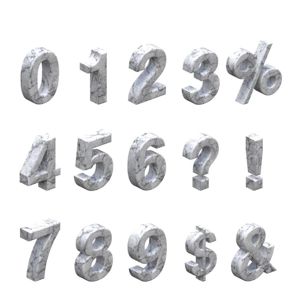 Rendering Image White Marble Alpahbets Mockup Alphabets Scene Creator Smart — Foto Stock