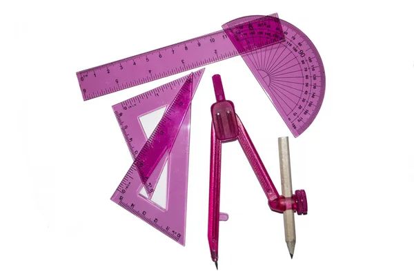 Geometry tools set — Stock Photo, Image