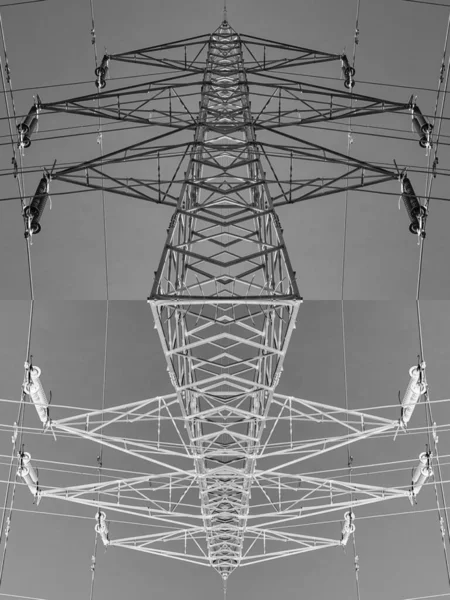 Pattern Designs Shades Grey Inspired Created Electric Pylon Design — Stock Photo, Image