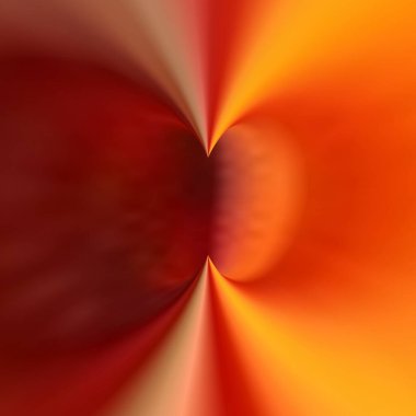 İkiz torus zirveleri parlak kırmızı ve turuncu renklerle parıldar.