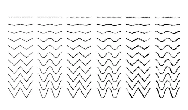 Wavy curled horizontal lines with repeated strokes as yarn or rope wave as border of frame in marine illustration — Stockový vektor