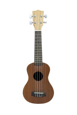 Beyaz arka plan üzerinde izole ukulele gitar