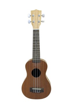 Beyaz arka plan üzerinde izole ukulele gitar