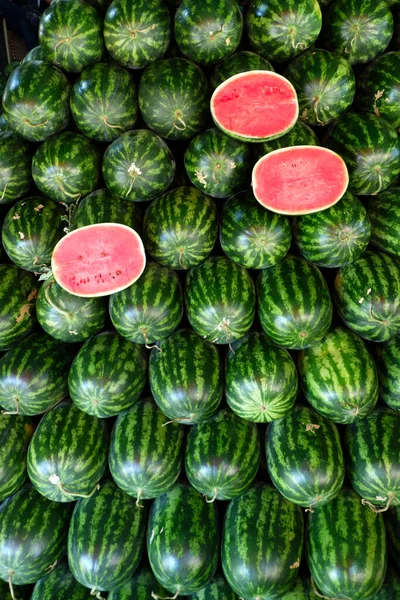 Fruta Melancia Loja Frutas — Fotografia de Stock