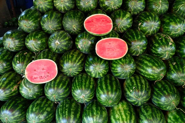 Sandía Fruta Tienda Frutas —  Fotos de Stock