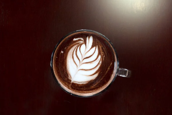 Heißer Mokka Kaffee Hintergrund Der Natur — Stockfoto