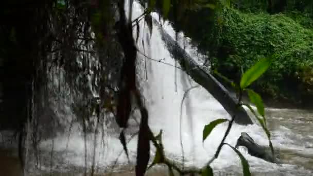 Mae Wang Amazing Waterfall Chiangmai Thailand — Video Stock