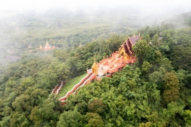 Lampang, THAILAND 'daki Doi Phra Chan Tapınağı.