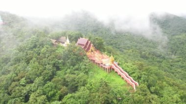 Lampang, THAILAND 'daki Doi Phra Chan Tapınağı.