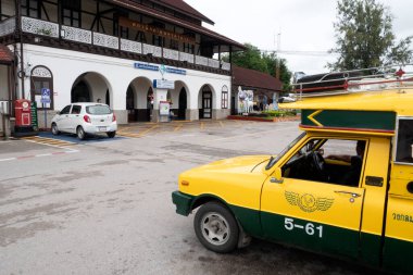 Lampang, Tayland - 25 Eylül 2022: Bangkok Tayland 'a Lampang Tren İstasyonu.