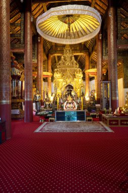 CHIANG MAI THAILAND 28 Eylül 2022: Wat Phra Sri Jomthong tarihi tapınağı, Tayland.