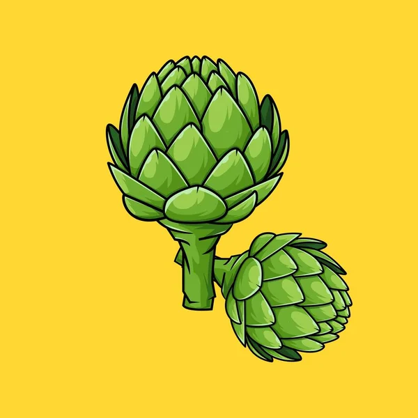 Illustration Vector Graphic Artichokes — Vettoriale Stock