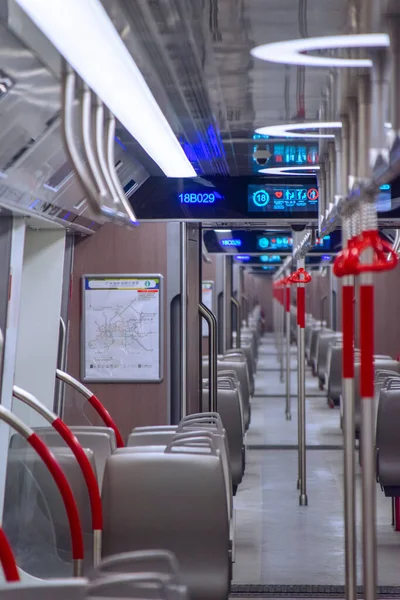 Гуанчжоу Китай Oct 1St 2021 Guangzhou Metro Line Лінія Експрес Стокова Картинка