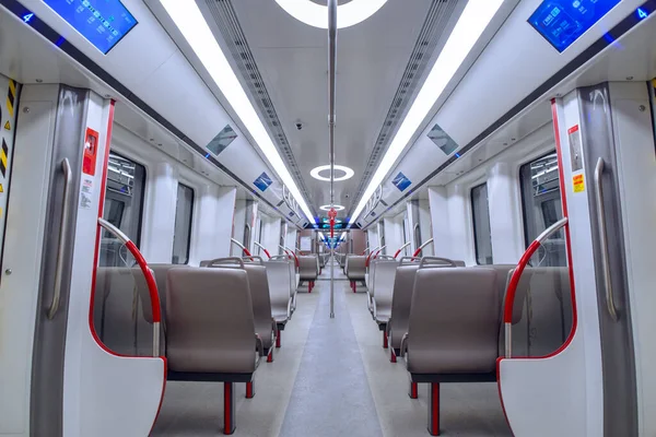 Гуанчжоу Китай Oct 1St 2021 Guangzhou Metro Line Лінія Експрес Стокова Картинка