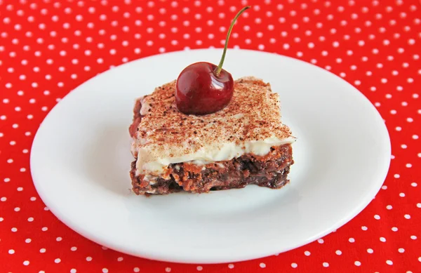 Black forest brownies — Stock Photo, Image