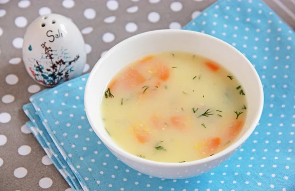 Supa de polenta cu legume — Fotografie, imagine de stoc