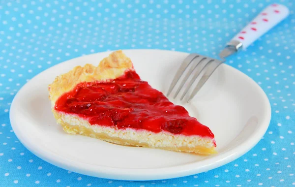 Torta de morango com queijo cottage — Fotografia de Stock