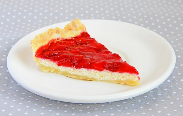 Torta de morango com queijo cottage — Fotografia de Stock