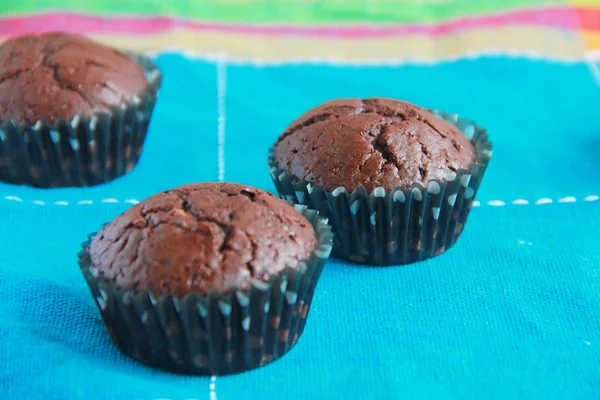 Muffins de chocolate — Fotografia de Stock