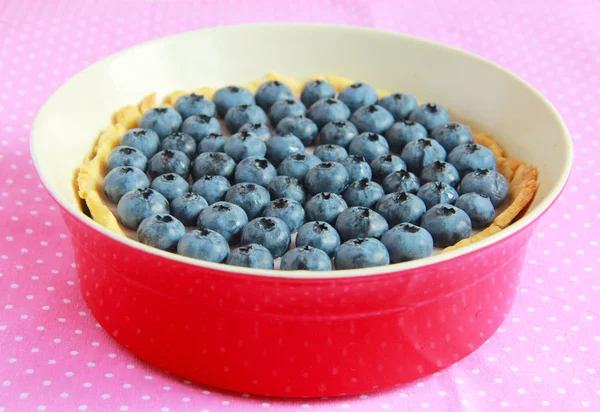 蓝莓馅饼与酸奶灌装 — 图库照片