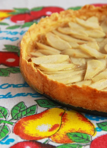 Грушевий пиріг з франгіпаном — стокове фото
