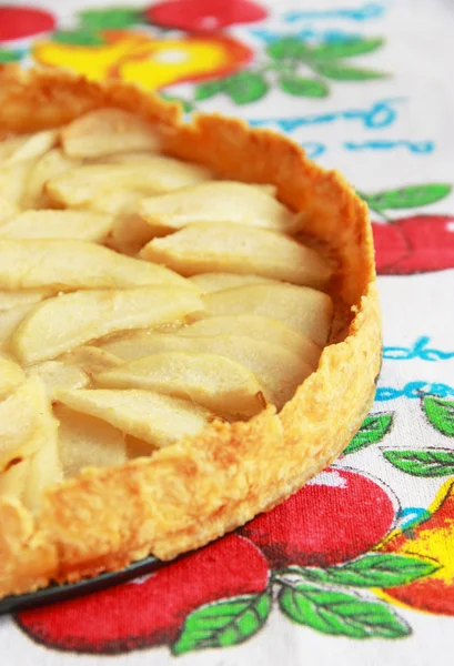 Pear tart with frangipane — Stock Photo, Image