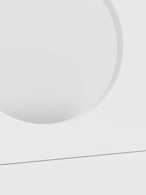 3D Rendering White Room Studio Stüdyosu Yaz Güneşi Ürünleri Arkaplanını Geometrik Şekiller Platformlarıyla Beyazlatıcı Güzellik, Kozmetik veya Sağlık Hizmetleri Beyazlatma Ürünleri İçin Görüntüledi.