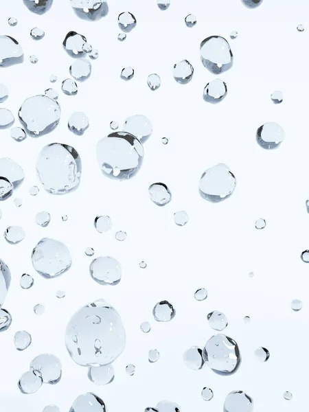 Rendering Studio Shot Light Blue Waterdruppels Achtergrond Voor Schoonheid Huidverzorging — Stockfoto