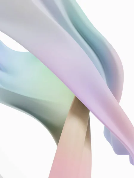 Rendering Dynamic Iridescent Color Abstract Eller Tyg Bakgrund För Skönhet — Stockfoto